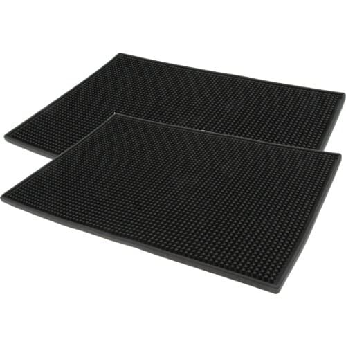 2 Pieces 30x15cm Rubber Beer Bar Service Spill Mat Water Proof PVC Mat Kitchen Tool