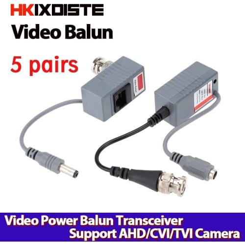 2pc BNC Connector Coaxial Cable Adapter CCTV Camera Passive Video Balun Transceiver Connector free shipping