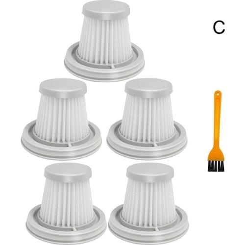 5*Filters+1*Cleaning Brush For XIAOMI MIJIA Handy Vacuum Cleaner Home Car Mini Wireless Made Of Premium Material For Durable