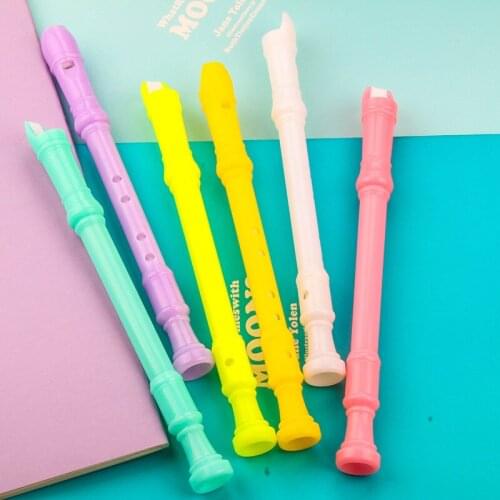 50PCS Night Light Shape Flute Neutral Pen Stationery Signature Pen Advertising Creative Gift Pen Office Accessories