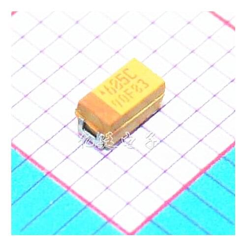 Chip Tantalum Capacitor 685C 6.8UF 16V Type A 3216/1206 Bile Capacitor Tantalum Electrolytic Polarity