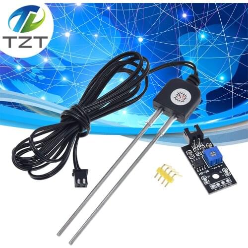 TZT Soil Moisture Sensor and Soil Detector Module Soil Moisture Test Soil Humidity Test Corrosion Resistance Probe for Arduino