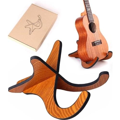 Wooden Ukulele Mandolin Violin Banjo Cello Display Stand Holder Shelf Rack Mount Bracket