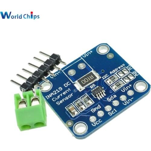 INA219 I2C IIC Bi-Directional DC Current Power Supply Sensor Breakout Module Zero Drift Power Monitoring Board