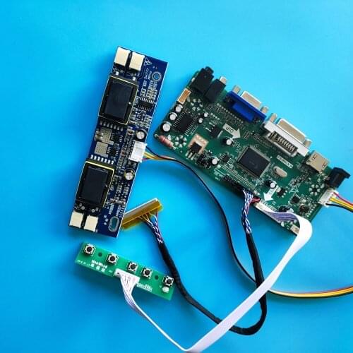 Kit for LM190E08-TLB2/LM190E08-TLB4 HDMI+DVI+VGA LCD Audio 1280X1024 panel 4 lamps 30pin driver board moitor Controller Board