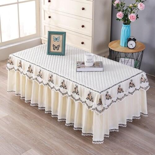 Wedding Party Decoration Lace Tablecloth Jacquard Living Room Coffee Dustproof Table Cover Home Decor Table Cloth Tapetes