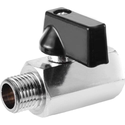 Mayitr 1/4" Bsp Brass Ball Valve Threads Tap Air Compressor Hose High Quality Mini Ball Valves Tool Part