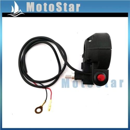 7/8'' 22mm Mini Moto Dirt Scooter Kill Starter On Off Stop Switch Throttle Handle Housing For 47cc 49cc Chinese Pocket Bike