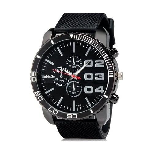 Fashion Womage Watch Men Sports Watches Oversize Big Dial Watch Fashion Quartz Rubber Watch reloj hombre relogio masculino