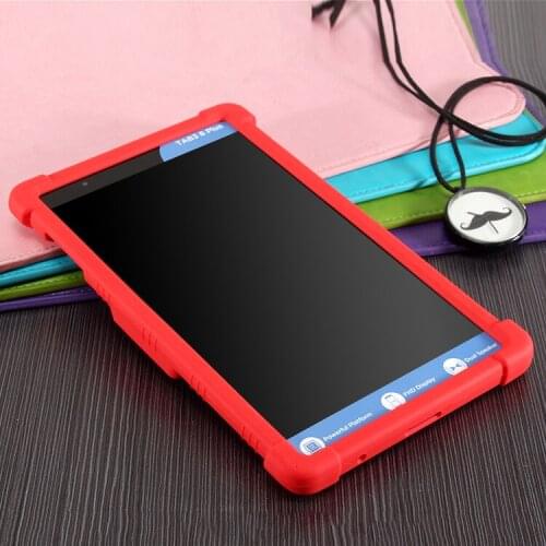 Fashion Ultra Slim Silicon Soft Rubber Shell Cover Silicone Case for Lenovo P8 TB-8703 8703F 8703N (Tab3 8 Plus) Tablet+pen