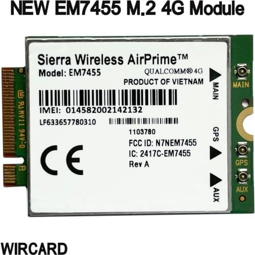 NEW EM7455 FDD/TDD LTE Cat6 300M 4G MODULE 4G CARD For Laptop
