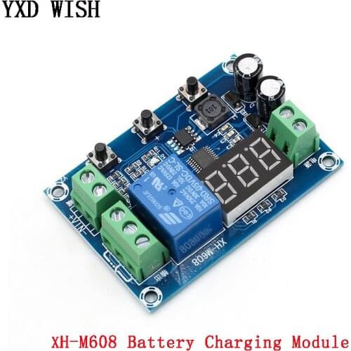 XH-M608 Battery Charge Discharge Module DC6-40V Integrated Voltmeter Undervoltage Overvoltage Protection Timing Discharge Board