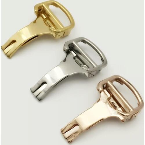 New 12 14 16 18 20mm Replacement Deployment Folding Buckle Clasp Watch band For 21 Chronoscaph & Autoscaph +Tool