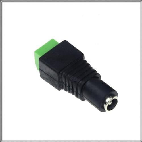 New DC 12V Power Plug Adapter Female 2.1 x 5.5mm Connector for CCTV Single Color LED Strip Light DC Jack Plug by DC04