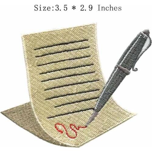 Signature 3.5"wide embroidery for beautiful/red color/write your name