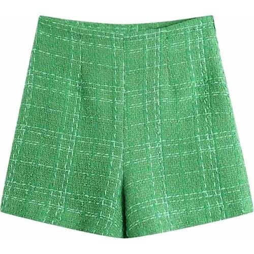 Autumn Modern for Shorts Cultivate Morality 2021 New Pure Green Casual Women Shorts Matching Spring