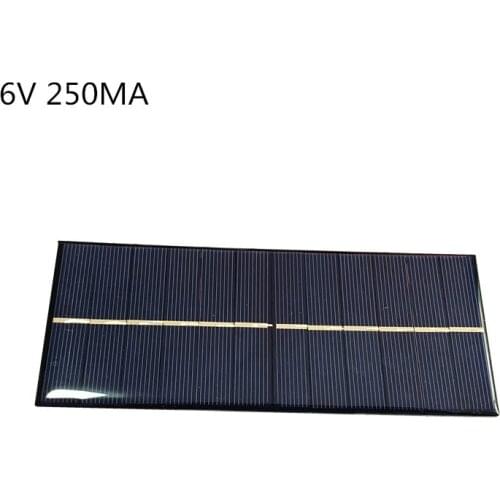 Mini Poly Solar Panel 6.5V 6V 250MA 1.5W for Solar Epoxy Assembly Flashlight Dedicated 165*65MM