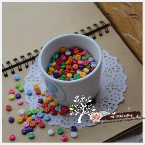 Muti color 5.5mm blyth doll accessories doll mini buttons ultra small resin round buttons doll clothes DIY accessories