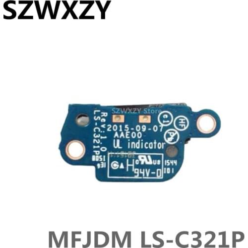 SZWXZY Original For XPS 12 9250 Latitude 7275 POWER BUTTON Switch BOARD MFJDM 0MFJDM CN-0MFJDM LS-C321P Tested Good