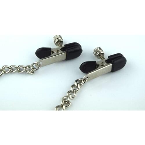 Adult products, alternative toys, stainless steel, nipple clamps with chain,couple games