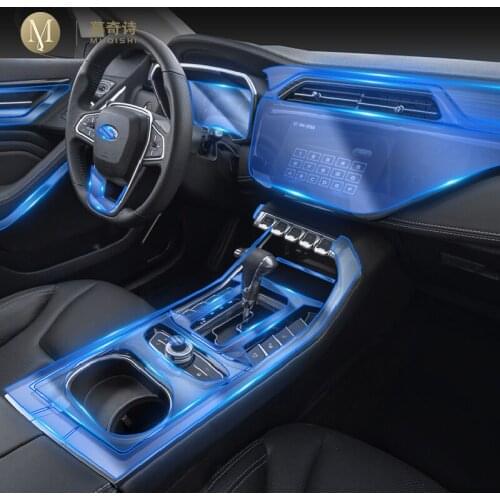 For Ford Territory 2019-2021Car Interior Center console Transparent TPU Protective film Anti-scratc Repair film Accessorie Refit