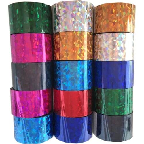 1 Roll Holographic Nail Foil Roll Chameleon Colorful Transfer Nail Stickers 120m*4cm Nail Art Decals Wholsale Manicure Design