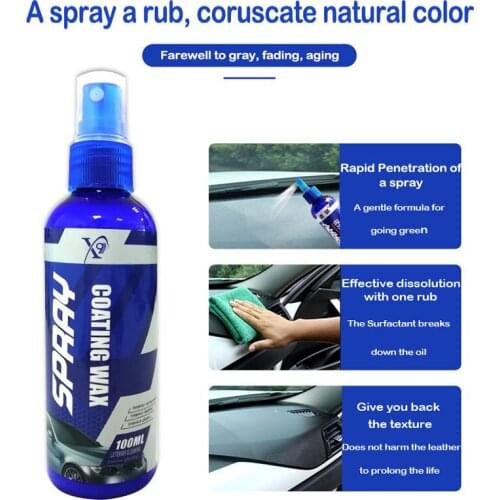 100ml Auto Car Interior Plastic Dashboard Waxing interior leather Dedicated Refurbishing Agent Cleaner Auto Accessoires
