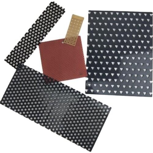 1mmT decorative powder coated perforated stainless steel Galvanized metal round hole sheet plate panel punch customized