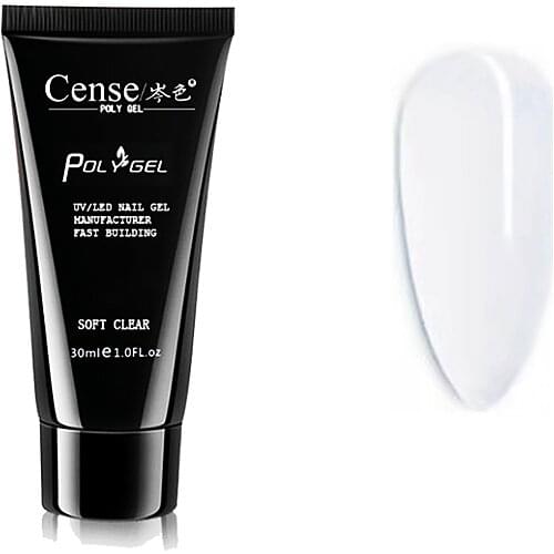 60ML Gel Polish For Nail Extension, Multifunction Acryl Building Extension Colorful Nail Rhinestone Glue