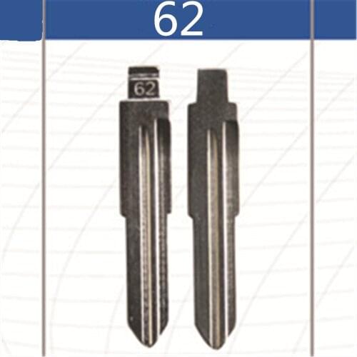 2 Pcs Uncut Replacement Car Key Blade for MITSUBISHI LEFT GROOVE CHANGAN BENGBENG MINI Key No.62 BLANK BRASS Car Key Blade