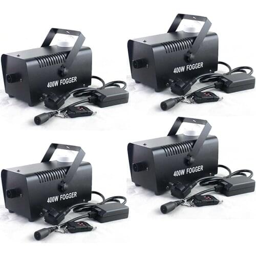 4pcs/lot Hot sale remote control mini 400W small smoke machine dj equipment stage fog machine