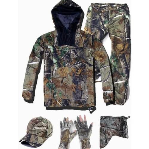 Anti-mosquito fishing suit summer dead leaves pine branch bionic camouflage hunting camouflage Ghillie Suit