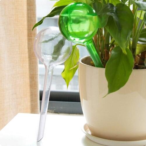 Automatic Drip Irrigation Imitation Glass Ball Watering Device Spherical Flower Plant Pot Bonsai Water Dropper for Home Travel