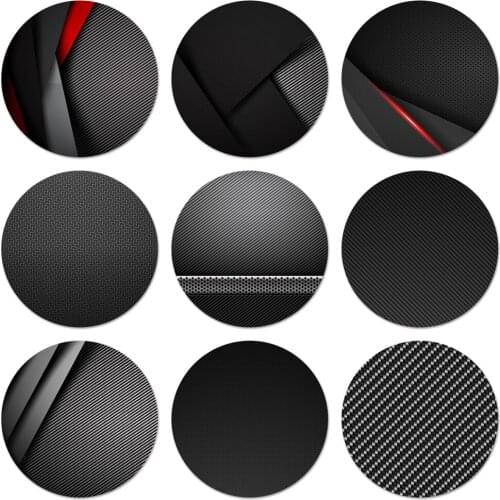 Car Carbon Cibre Icons Pins Badge Decoration Brooches Metal Badges For Clothes Backpack Decoration