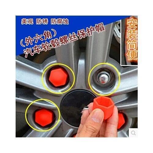 Car-Styling 20pcs Wheel Hub Nut Screw Cover For Citroen DS-series C-Quatre C-Triomphe Picasso C1 C2 C3 C4 C4L C5 Elysee