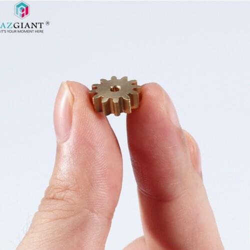 AZGIANT 12 teeth 11.2mm gear for FC-130/140/280 car door lock motor metal motor gear copper Pinion inner diameter 2mm brass