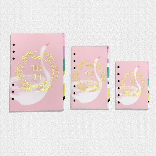 Fromthenon Colorful Filler Paper For Loose Leaf Notebook Cute A5 Planner Refill Diary Book Inside Paper School Stationery
