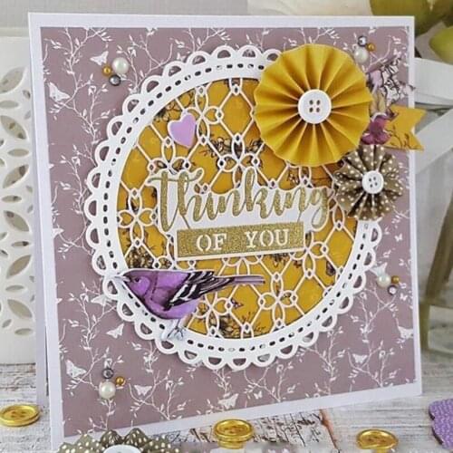 Panalisacraft Flower Lace Background Frames Metal Cutting Dies for DIY Scrapbooking/Card Making/Kids Fun Decoration Supplies