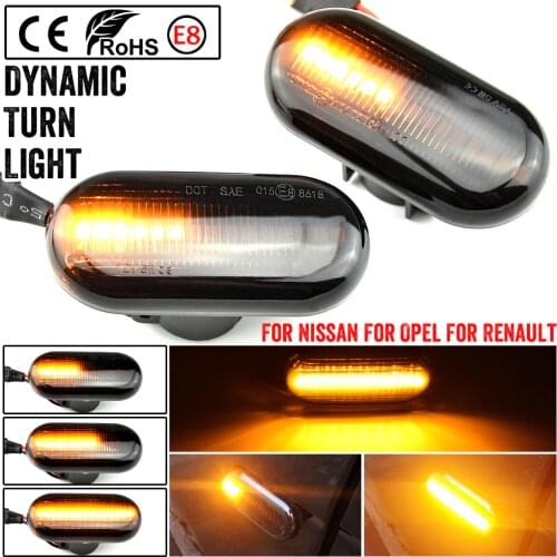 Dynamic Side Marker For Opel MOVANO VIVARO Nissan INTERSTAR PRIMASTAR KUBISTAR Smart FORTWO Led Turn Signal Light For Renault