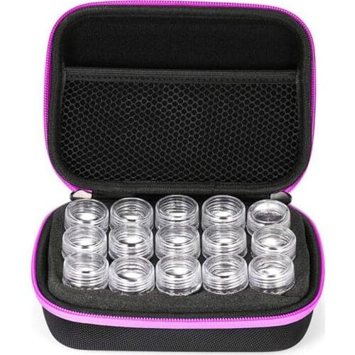 HOT 15 Bottles Diamond Painting Storage Box Bead Container Embroidery Handbag Rhinestone Case Organizer Diamond Embroidery Tools