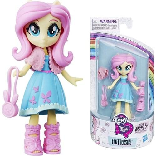 Hasbro My Little Pony Equestria Girls Fashion Squad Twilight Sparkle Rarity Applejack Mini Doll with Removable Outfit Shoes Toy