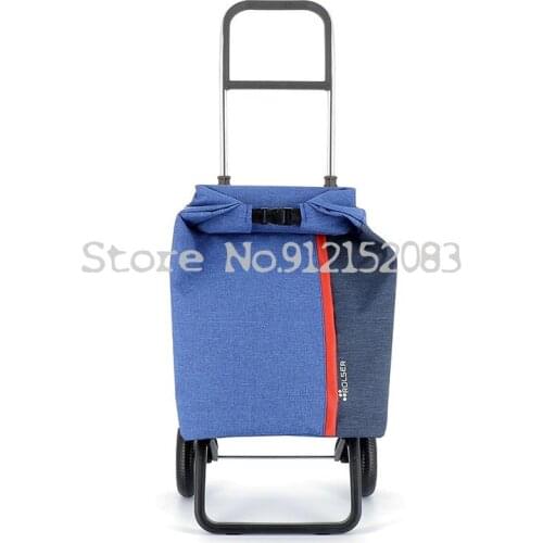Spain Imported Folding Portable Shopping Cart Grocery Shopping Cart Small Cart Large Capacity Trolley Trolley Trolley