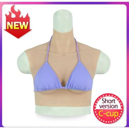 Artificial Fake Boobs C Cup Realistic Silicone Fake Breast Forms Crossdressing Transgender Crossdresser Male To Femal bodysuit