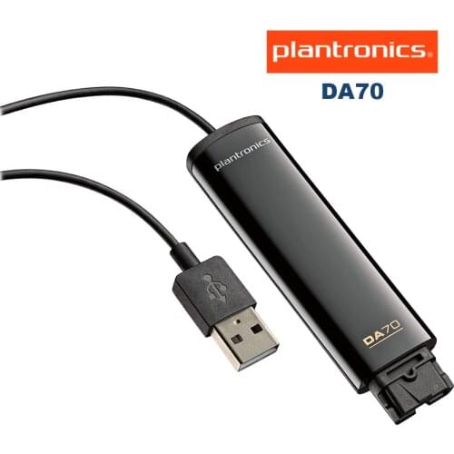 Plantronics DA70 USB-to-QD Adapter Cable for Plantronics HW series Headset to PC PN 201851-01