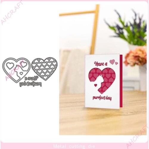 Kitten Background Frame Metal Cutting Dies for DIY Scrapbooking Photo Album Decorative Embossing PaperCard Crafts Die2021