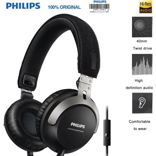 Philips SHL3565 Professional Bass Earphone with Wire Control Noise Reduction Headband Style for Samsung Galaxy 8 Huawei Xiaomi