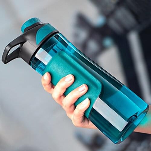 New UZSPACE Water Bottle BPA Free Shaker Portable Sport Plastic Cup Gym Kettle Men Female Student Outdoor Tour Drink Bottle