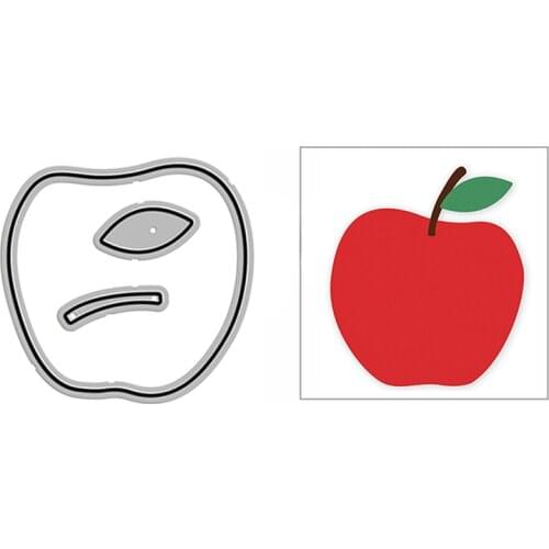 New Sweet Red Apple Fruit Food 2020 Metal Cutting Dies for DIY Scrapbooking and Card Making Decorative Embossing Mold No Stamps