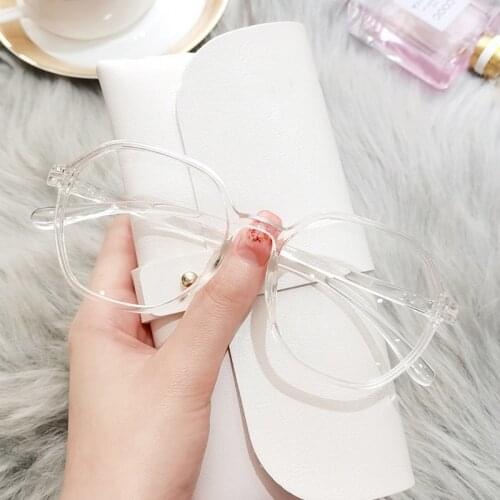 New Transparent Blue Light Reading Glasses Polygon Fashion Trend Men and Women Reading Glasses + 1.0 + 1.5 + 2.0 + 2.5 + 3.0