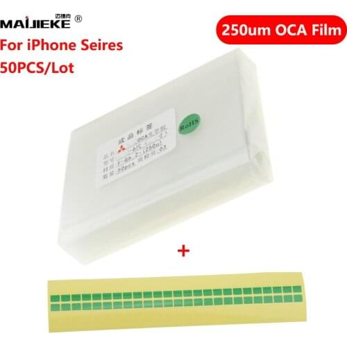 250um OCA Optical Clear Adhesive for iPhone 11 pro max X Xs max Xr 8 7 6s 6 plus 5 5s 5c 4 4s OCA Glue Touch Glass Lens Film